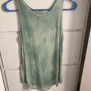 Tie Dye Teal-Green Tank